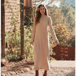 Christy Dawn Charlie Cream Knit Maxi Dress